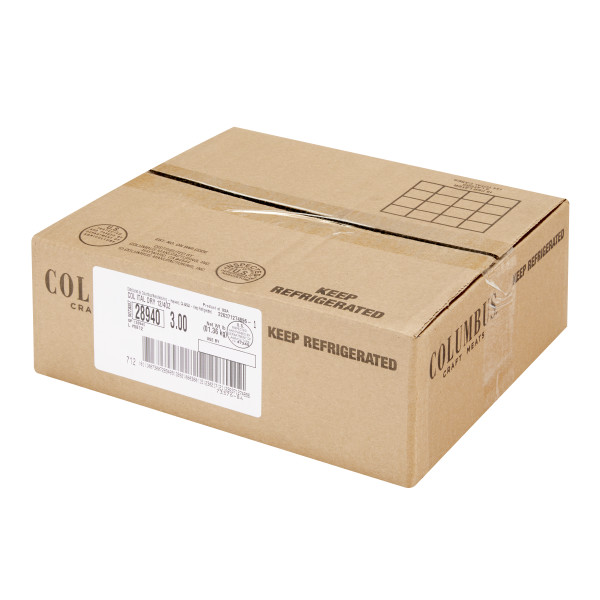 COLUMBUS(r) Sliced Italian Dry Salame 12/4 oz . C1RA - Front Right Closed Case (Hi Res)