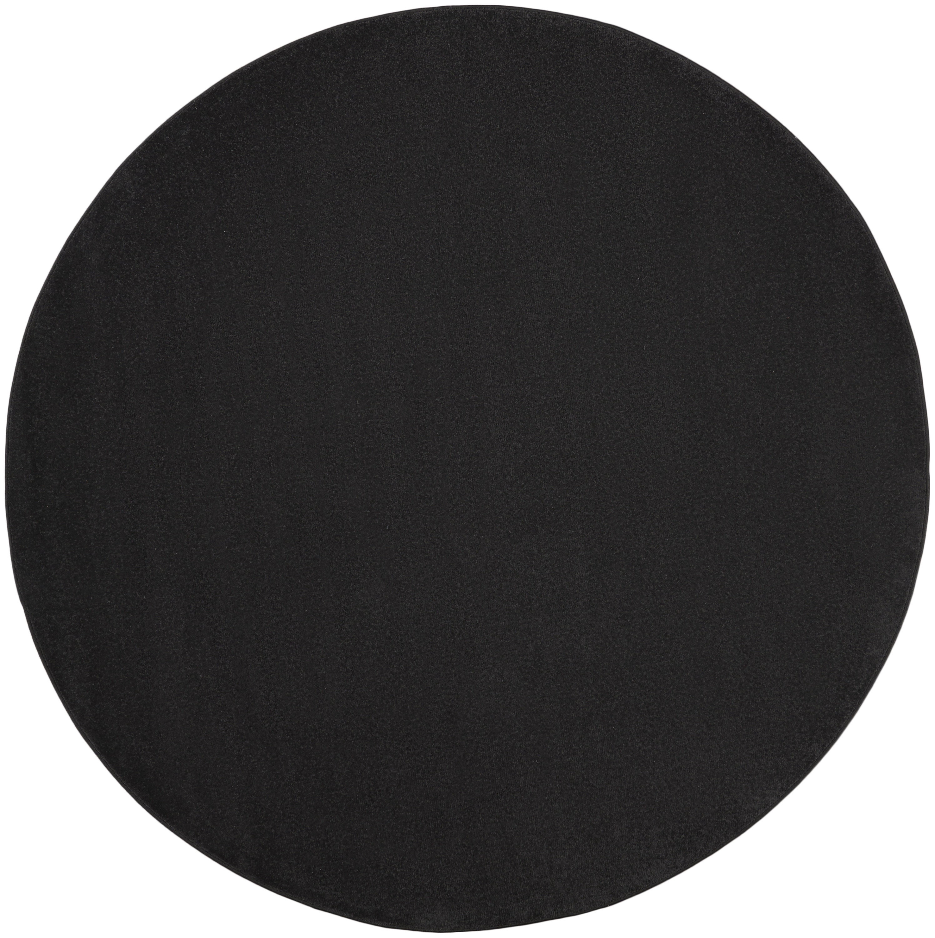 Nourison Nourison Essentials 6' x Round Black Outdoor Rug