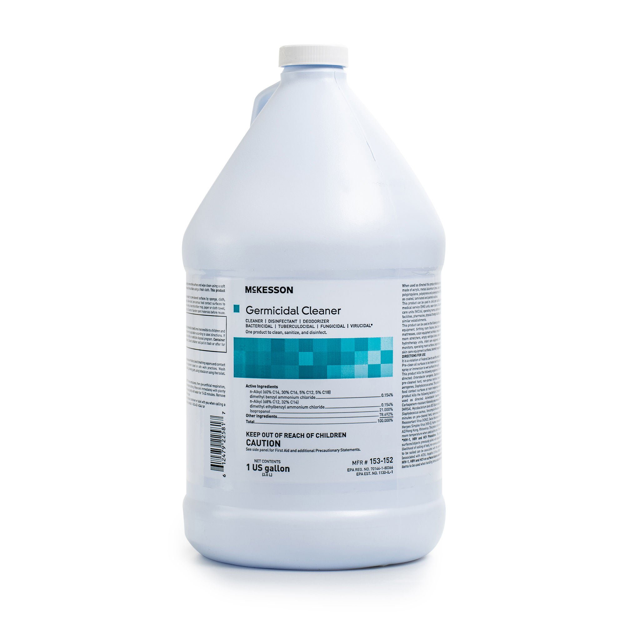 McKesson Germicidal Surface Disinfectant Cleaner, Jug, 1 gal.