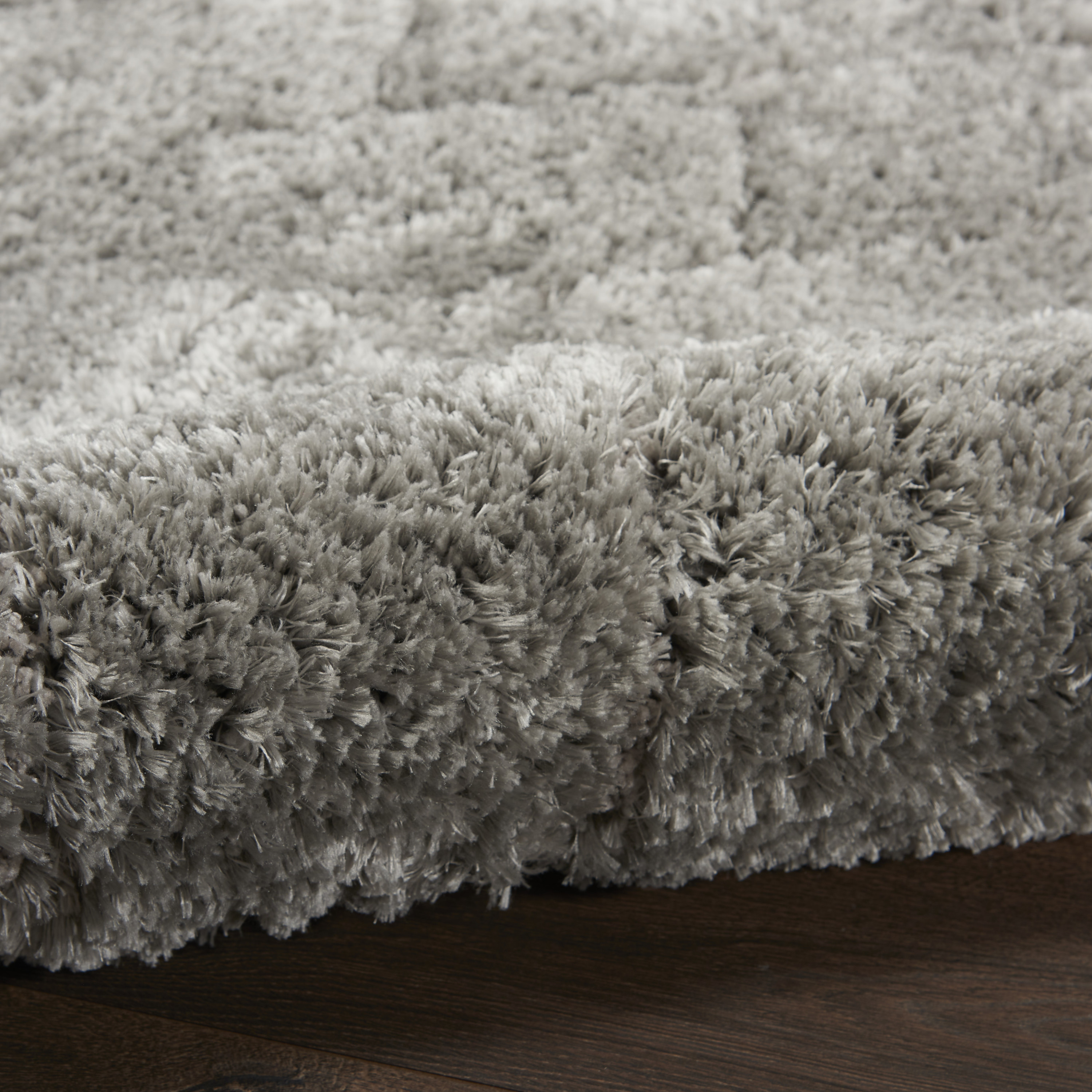Nourison Dreamy Shag 5'3" x 7'3" Grey Shag Indoor Rug