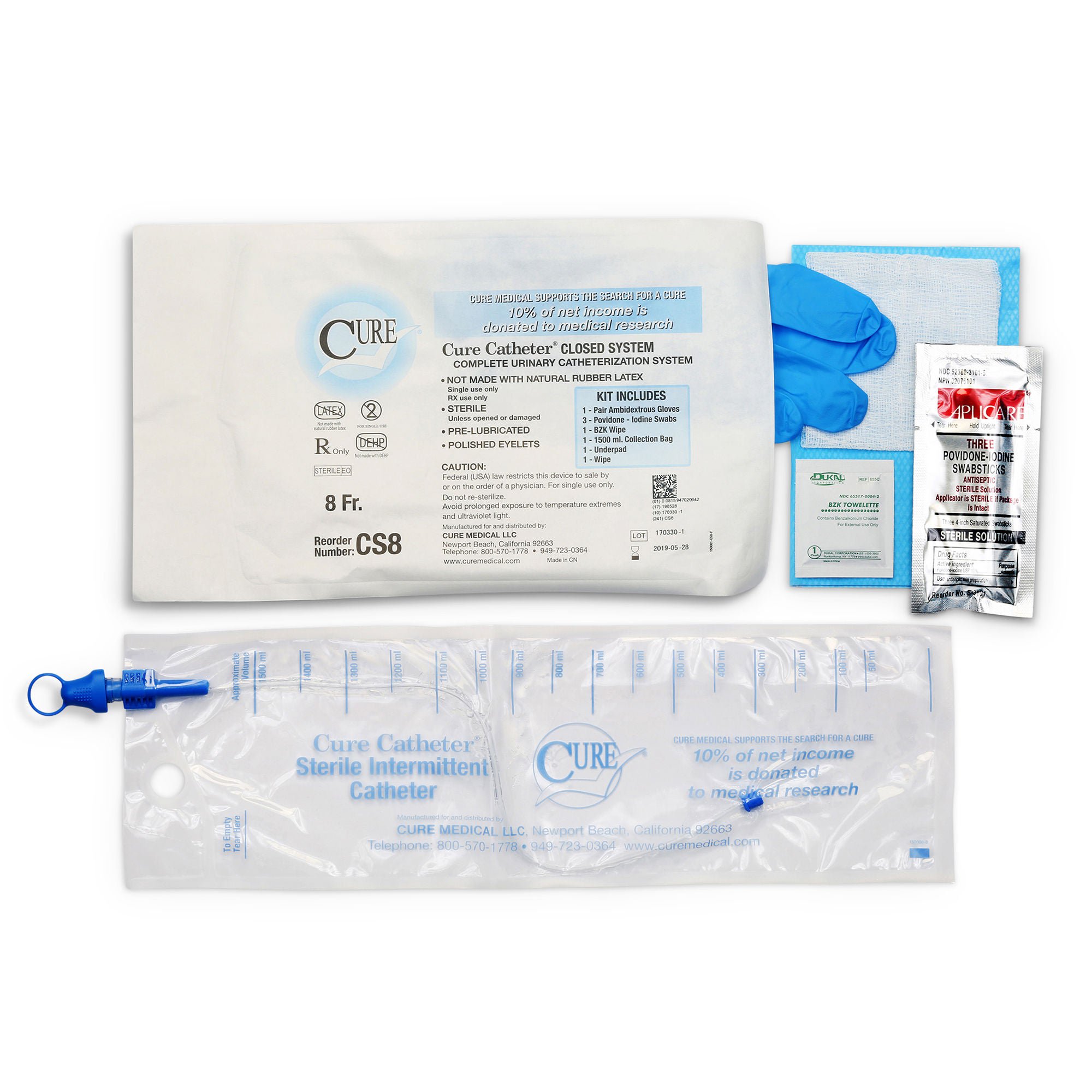 Cure Catheter™ Intermittent Catheter Kit