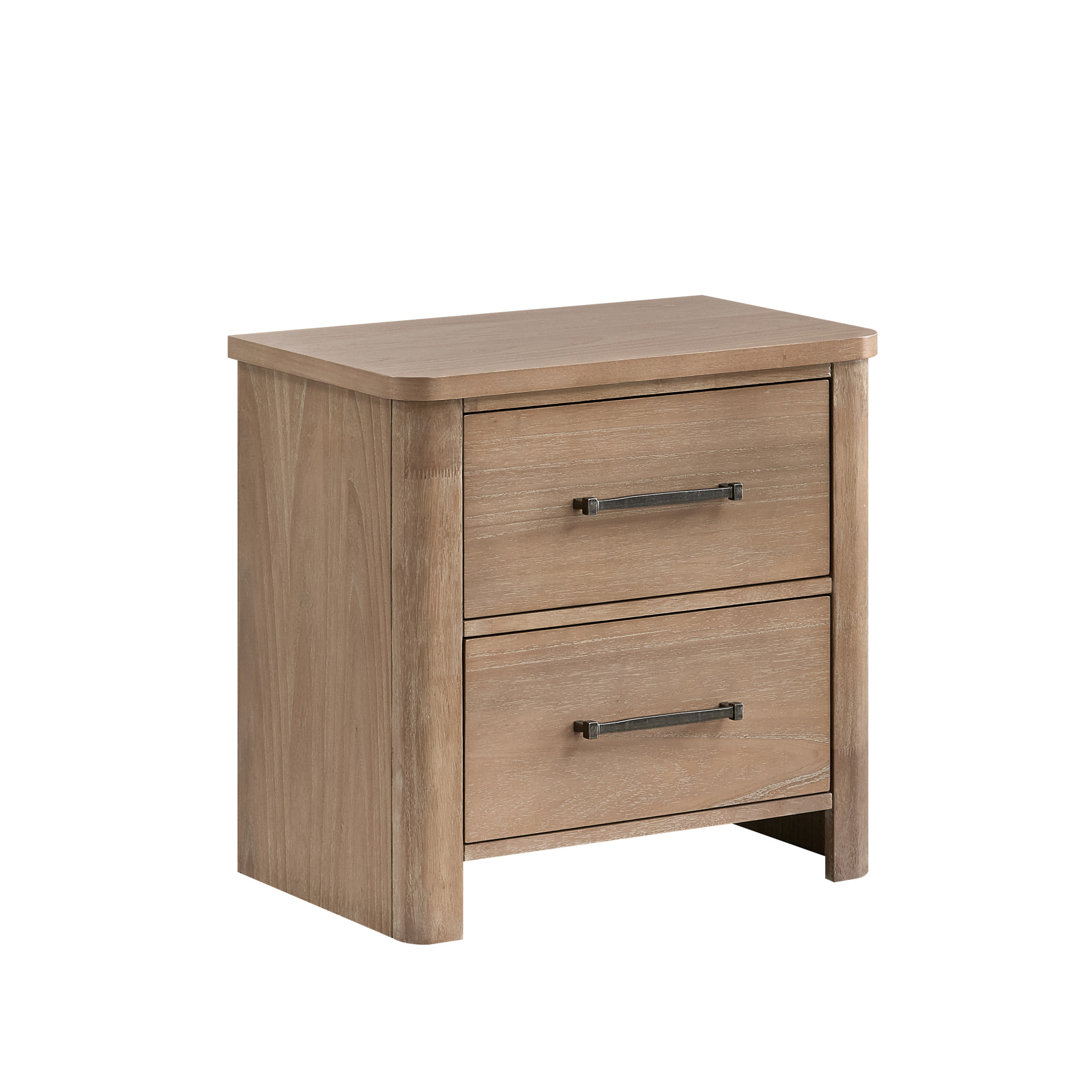 Anika 2 Drawer Nightstand, Natural