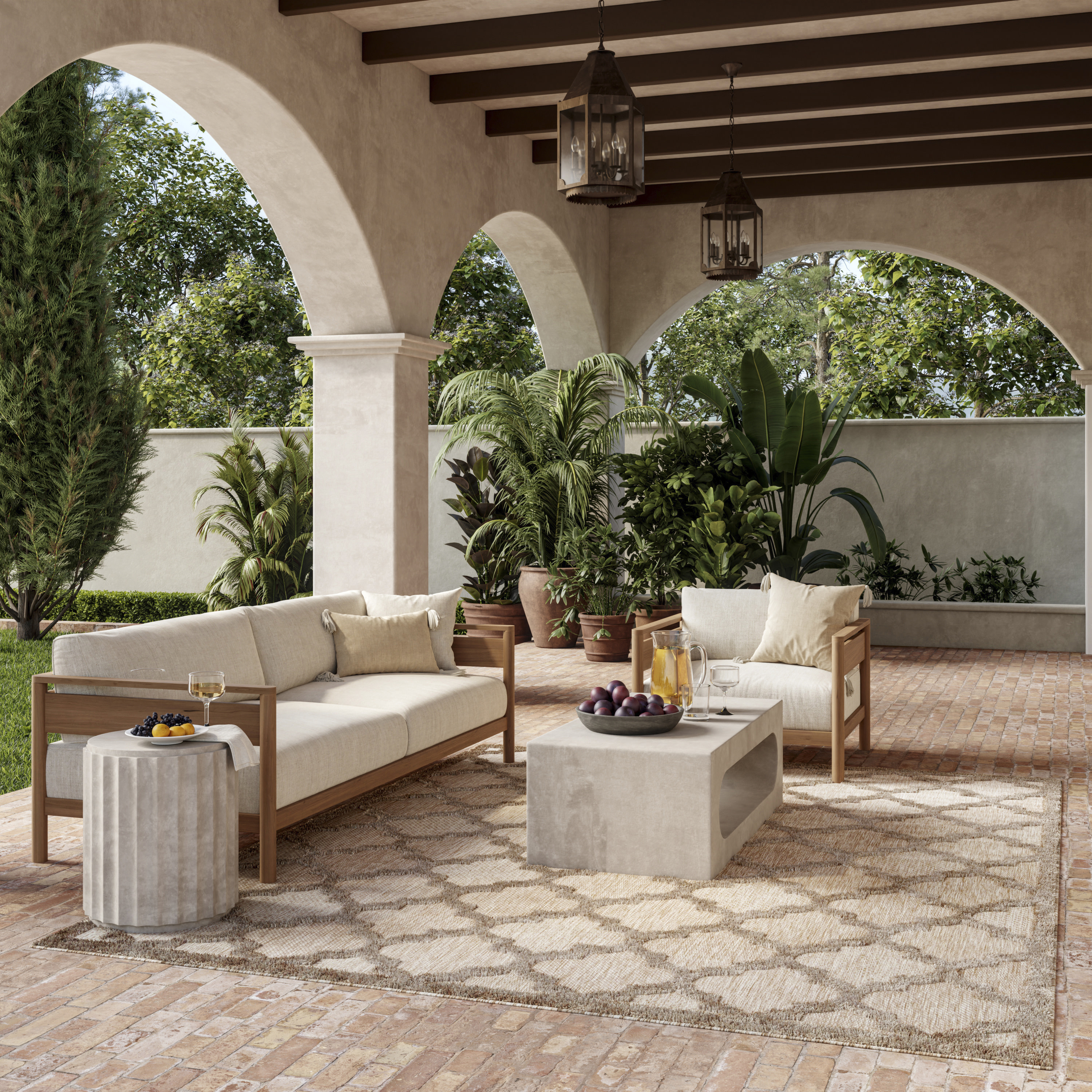Nourison Easy Care 8' x 10' Natural Beige Modern Rug
