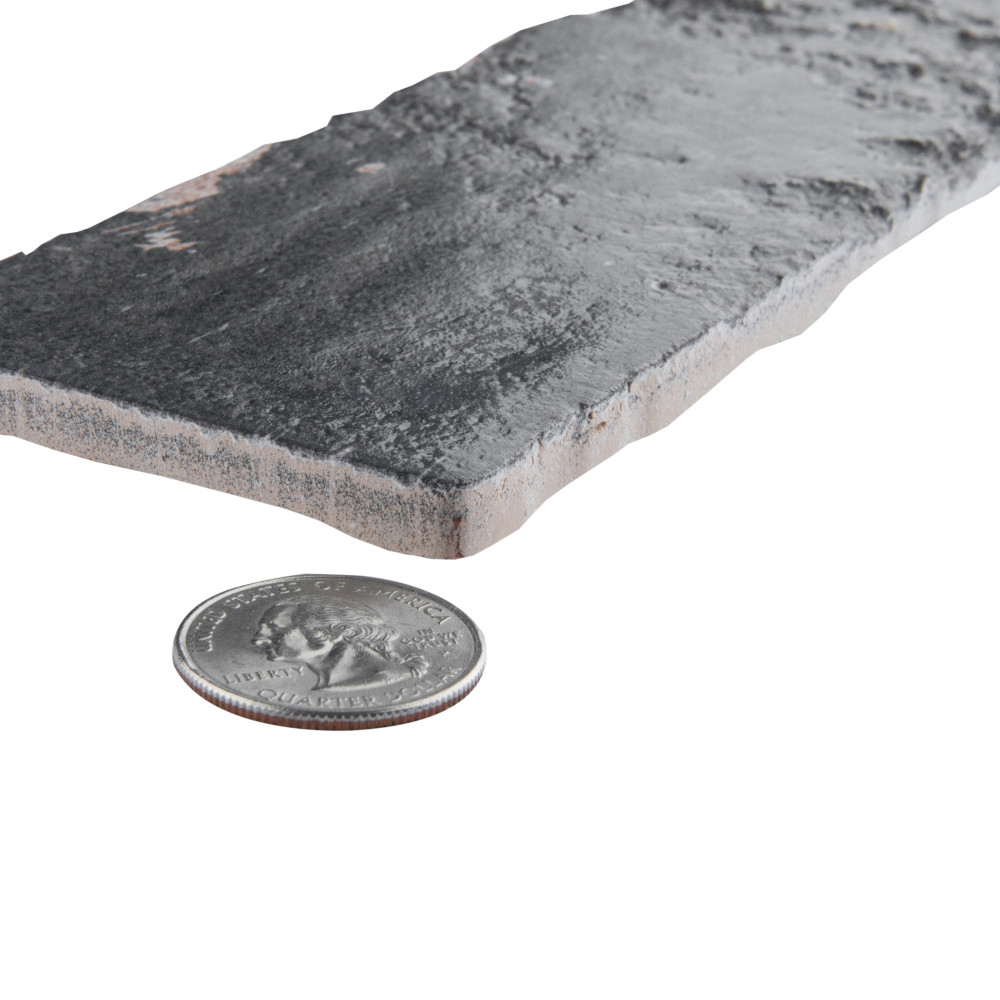 Sequoia Nero 2-1/2 in. x 9-7/8 in. Ceramic Wall Tile