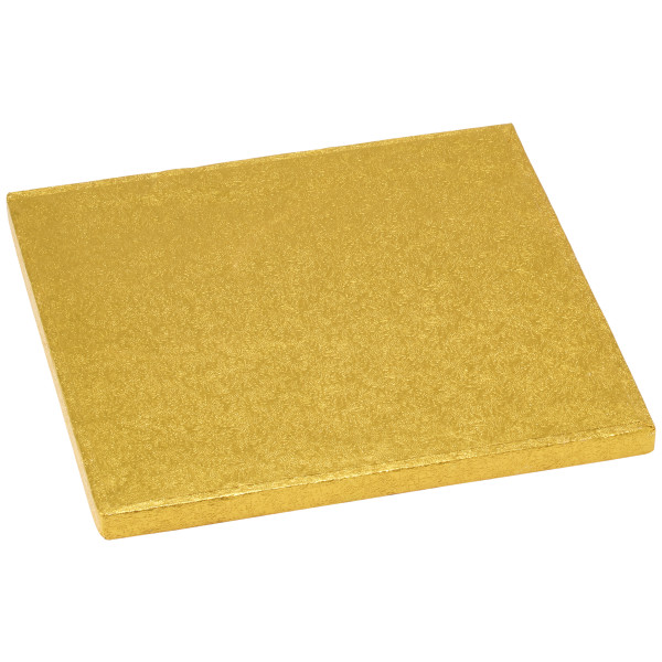 8" Square Gold Foil Cake Board