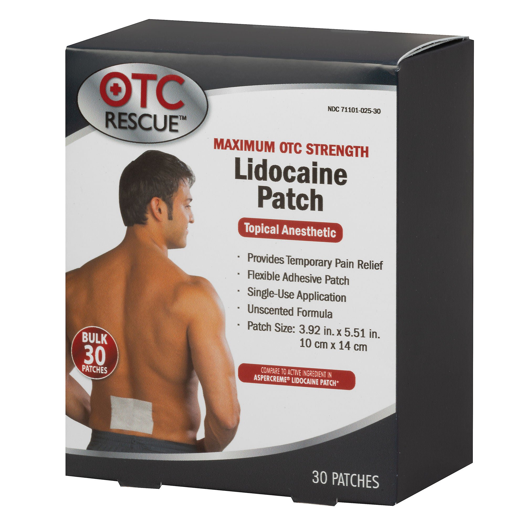 OTC Rescue™ Lidocaine Topical Pain Relief Patch