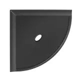 Retrofit Bath Accessoires Matte Graphite Flatback 10″ Corner Shelf