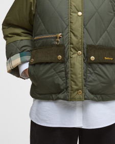 Giacca trapuntata Martha Olive/Dark Moss/Ancient Tartan