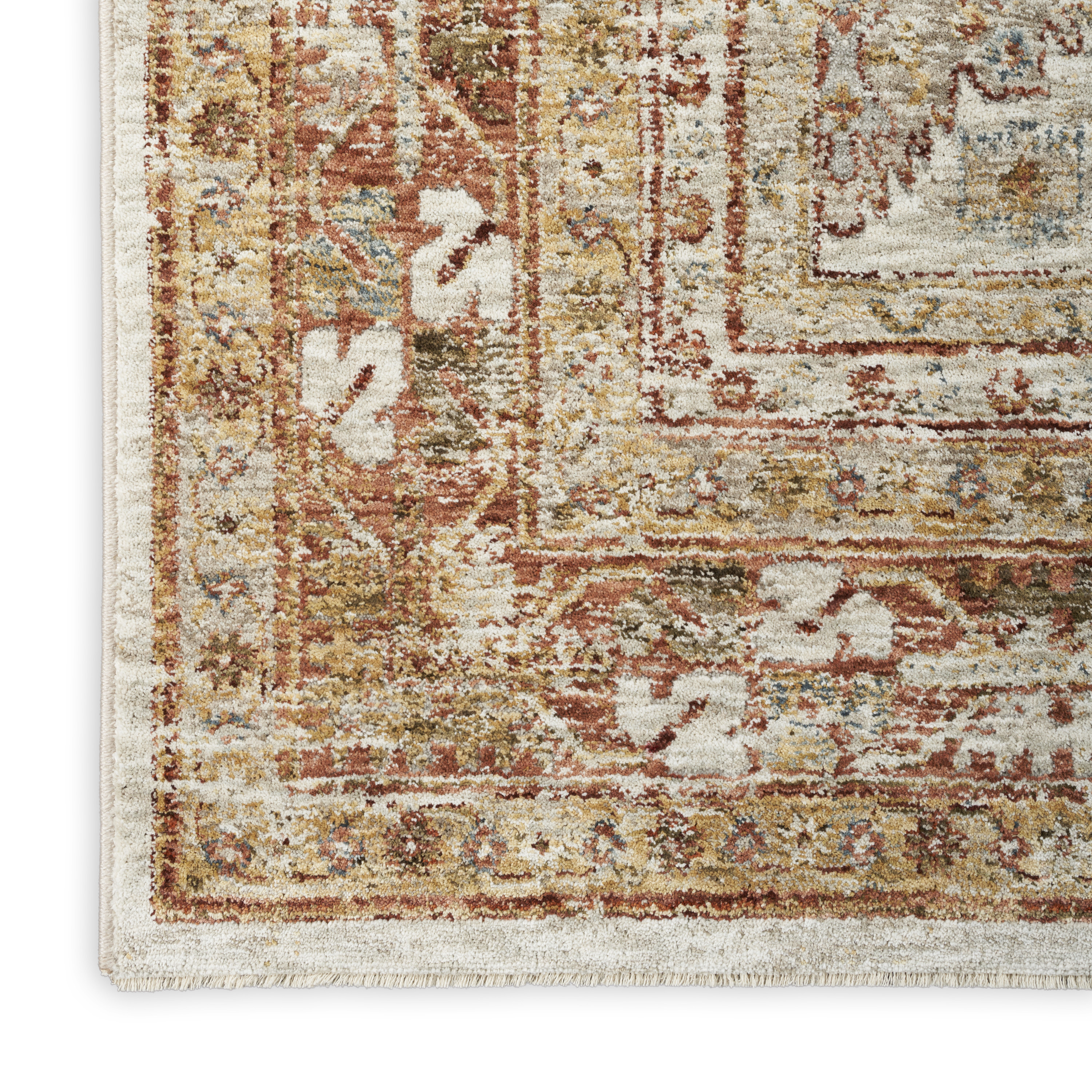 Nourison Sahar 2'3" x 10'2" Rust Vintage Indoor Rug