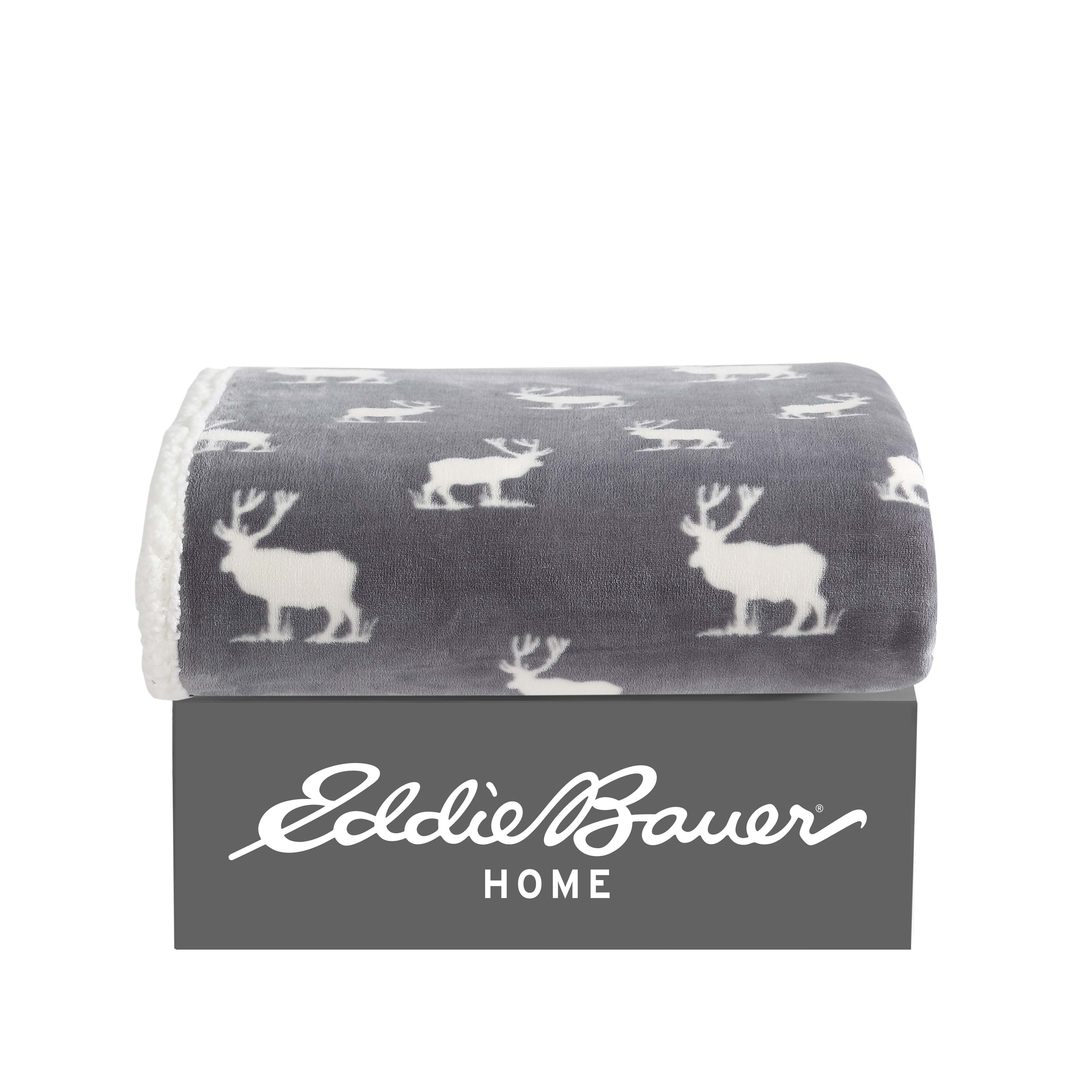 Eddie Bauer Plush-Fleece Throw Blanket