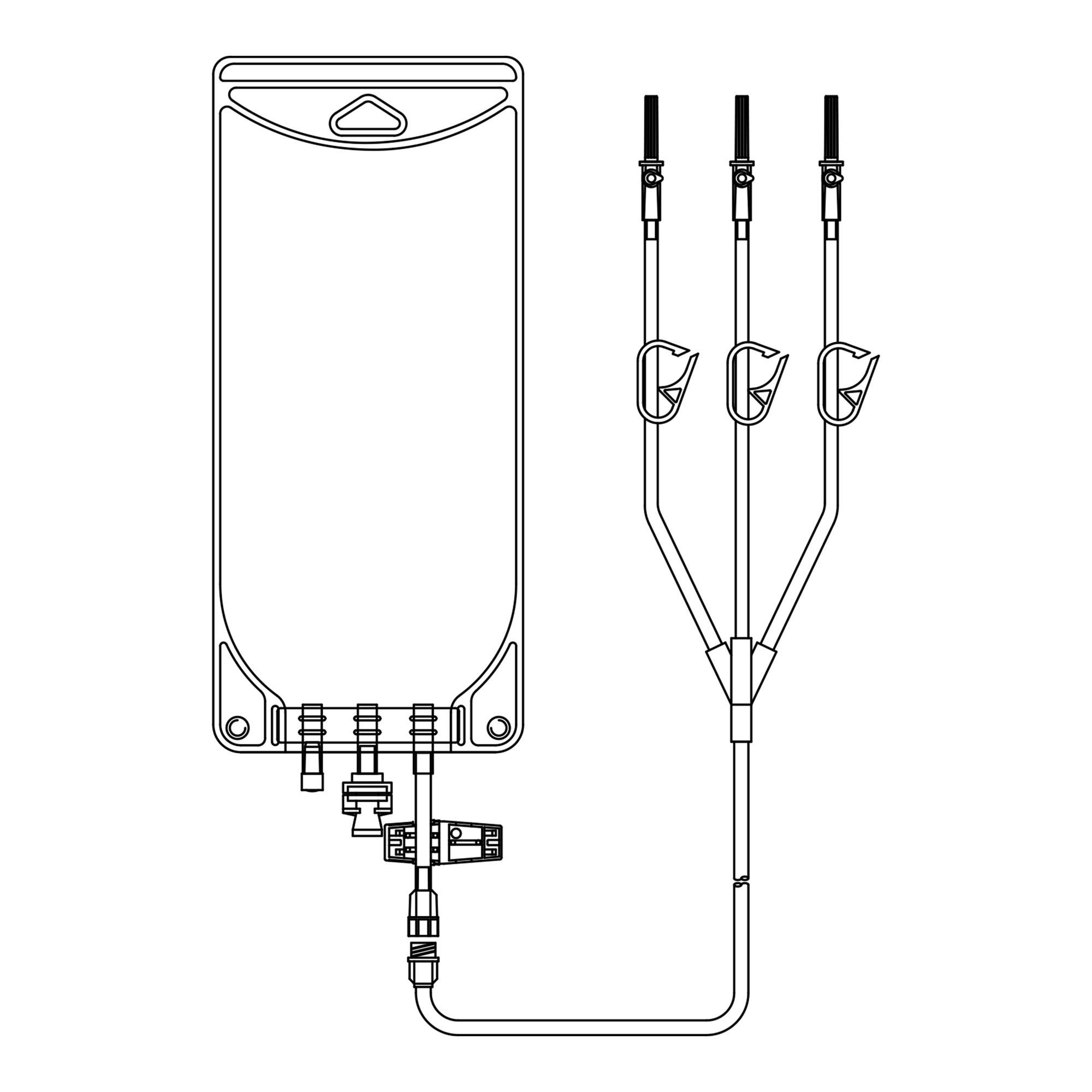 McKesson Brand BAG, EVA GRAVITY 3LEG 1000ML (50/CS)
