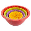 Confetti Mixing Bowl Set, Red, Kiwi & Orchid, 4-piece set slideshow image 2