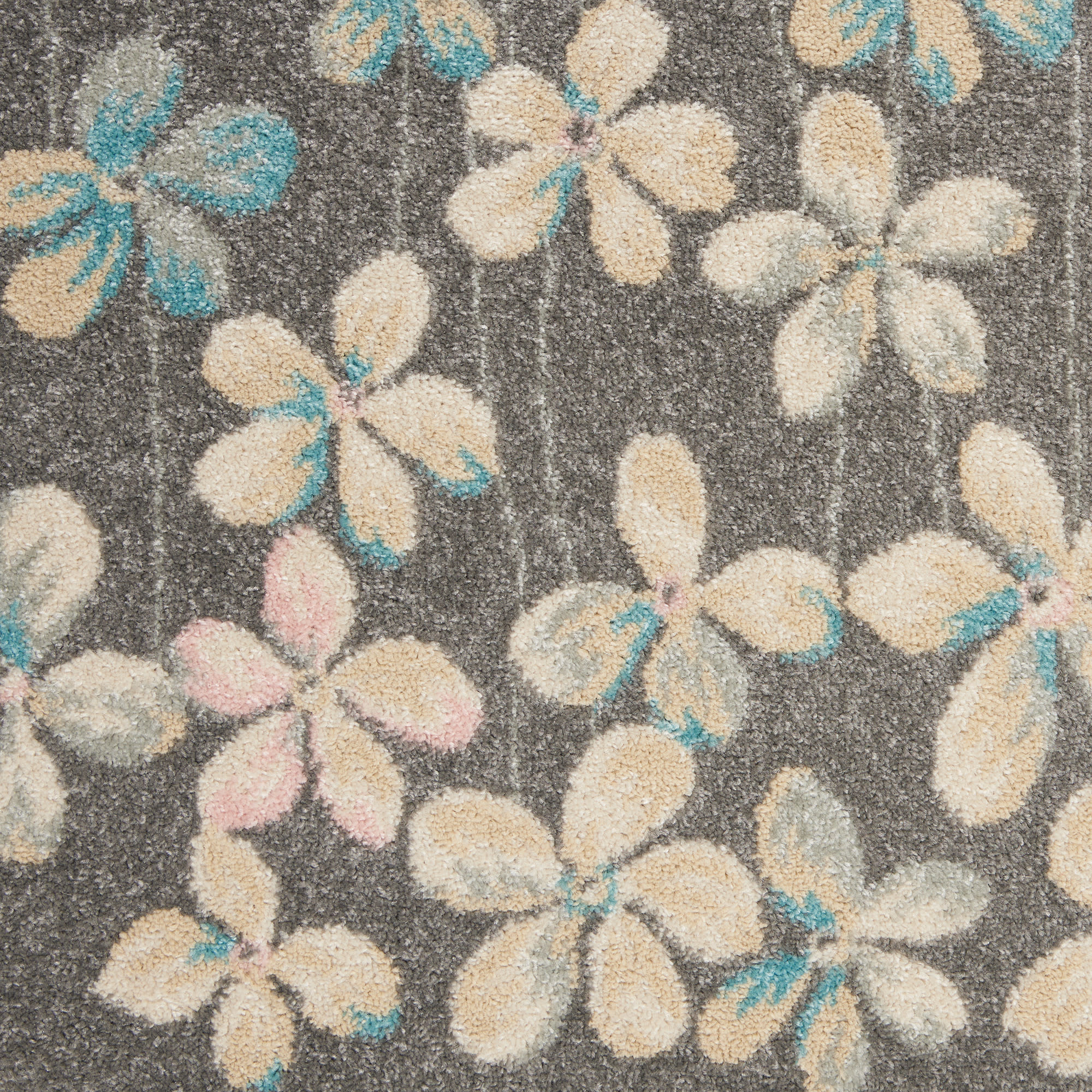 Nourison Tranquil 4' x 6' Grey Beige Contemporary Indoor Rug