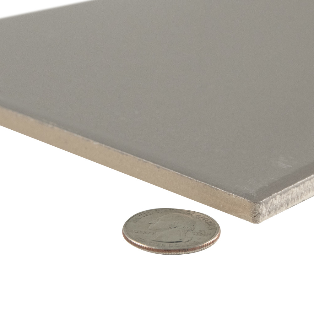 Piscina Glossy Dark Grey with BioTech 9-5/8 in. x 19-1/2 in. Porcelain Floor and Wall Tile