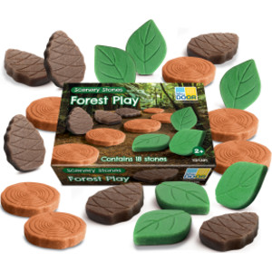 Scenery Stones &ndash; Forest Play, Set of 18