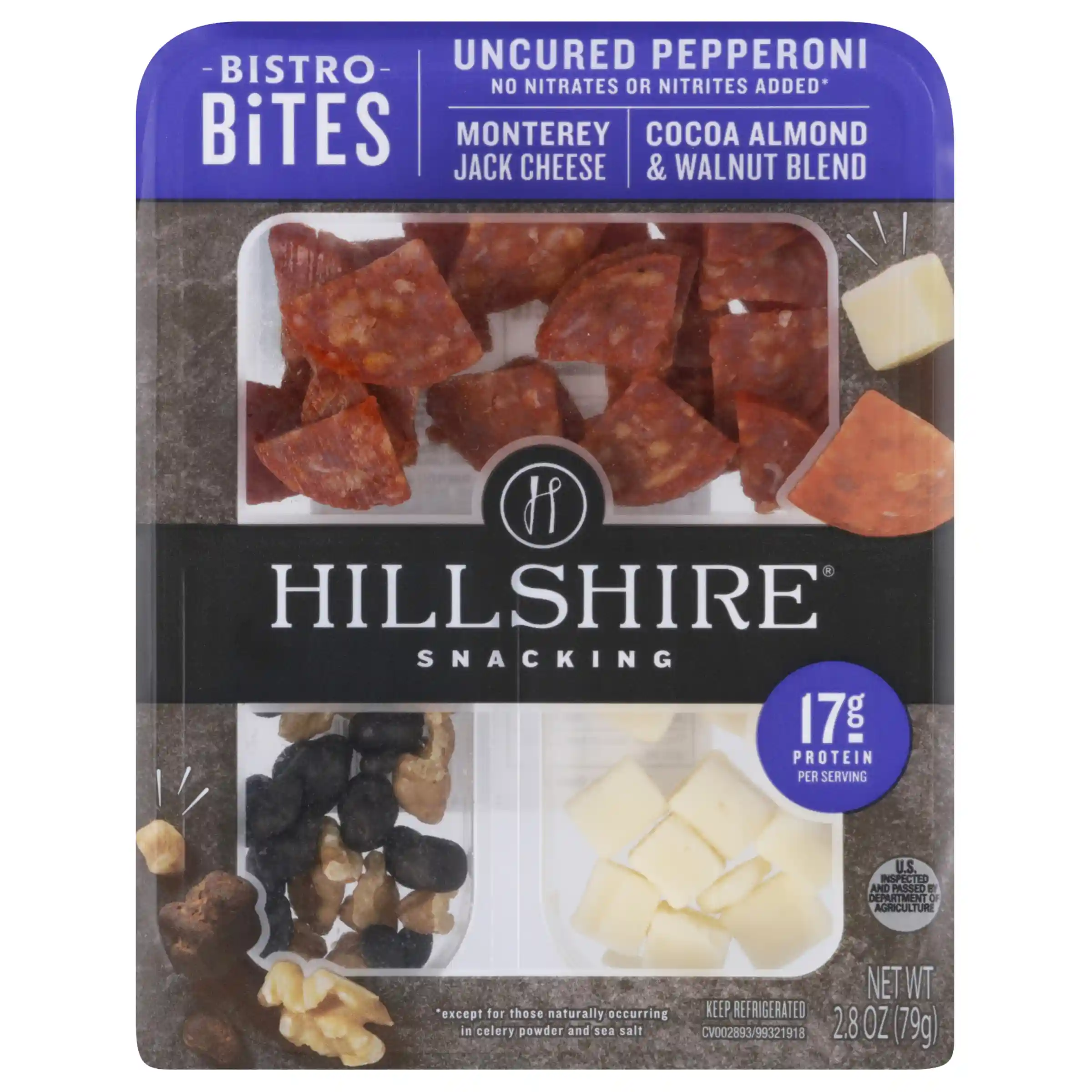 Hillshire® Snacking Bistro Bites Pepperoni and Monterey Jack Cheese, Single Serve _image_3