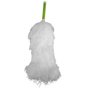 Impact, Microfiber 16" Duster, Green Handle, White Duster, Microfiber, White