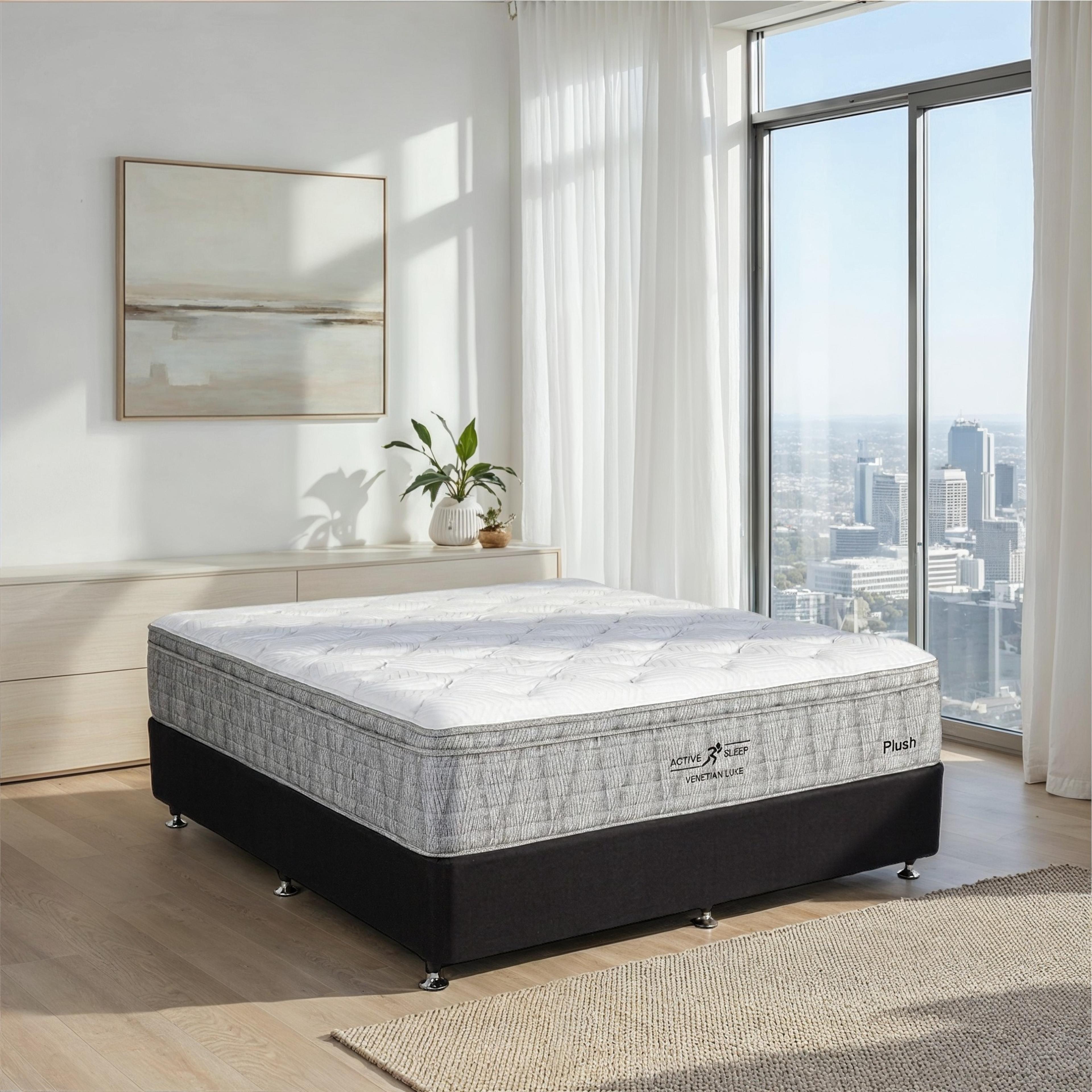 Lifestyle image of the Active Sleep Venetian Luxe Mattress, Plush from Forty Winks