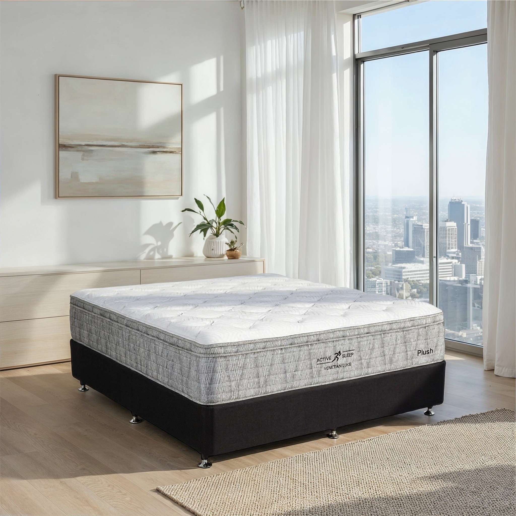 Lifestyle image of the  Active Sleep Venetian Luxe Mattress, Plush from Forty Winks