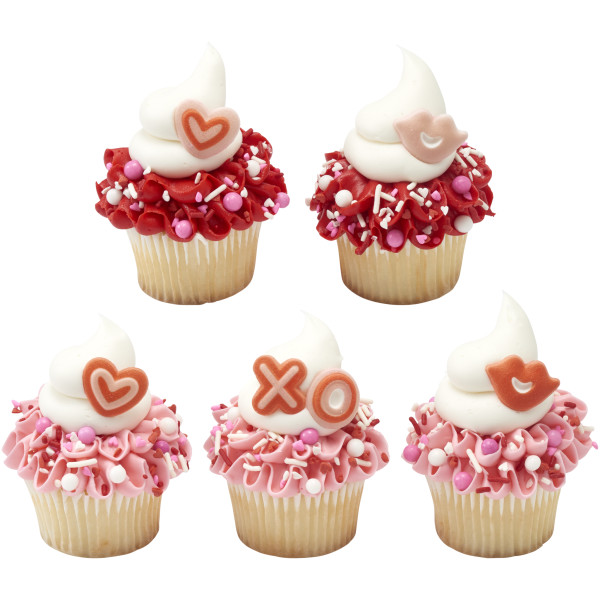 Hugs & Kisses - Red 3 Free Dec-Ons® Decorations