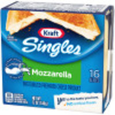 Kraft Singles Mozzarella Slices 12 oz Package (16 Slices)