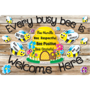 Computer Mouse Pad, 8" x 10", Every Busy Bee is Welcome Here