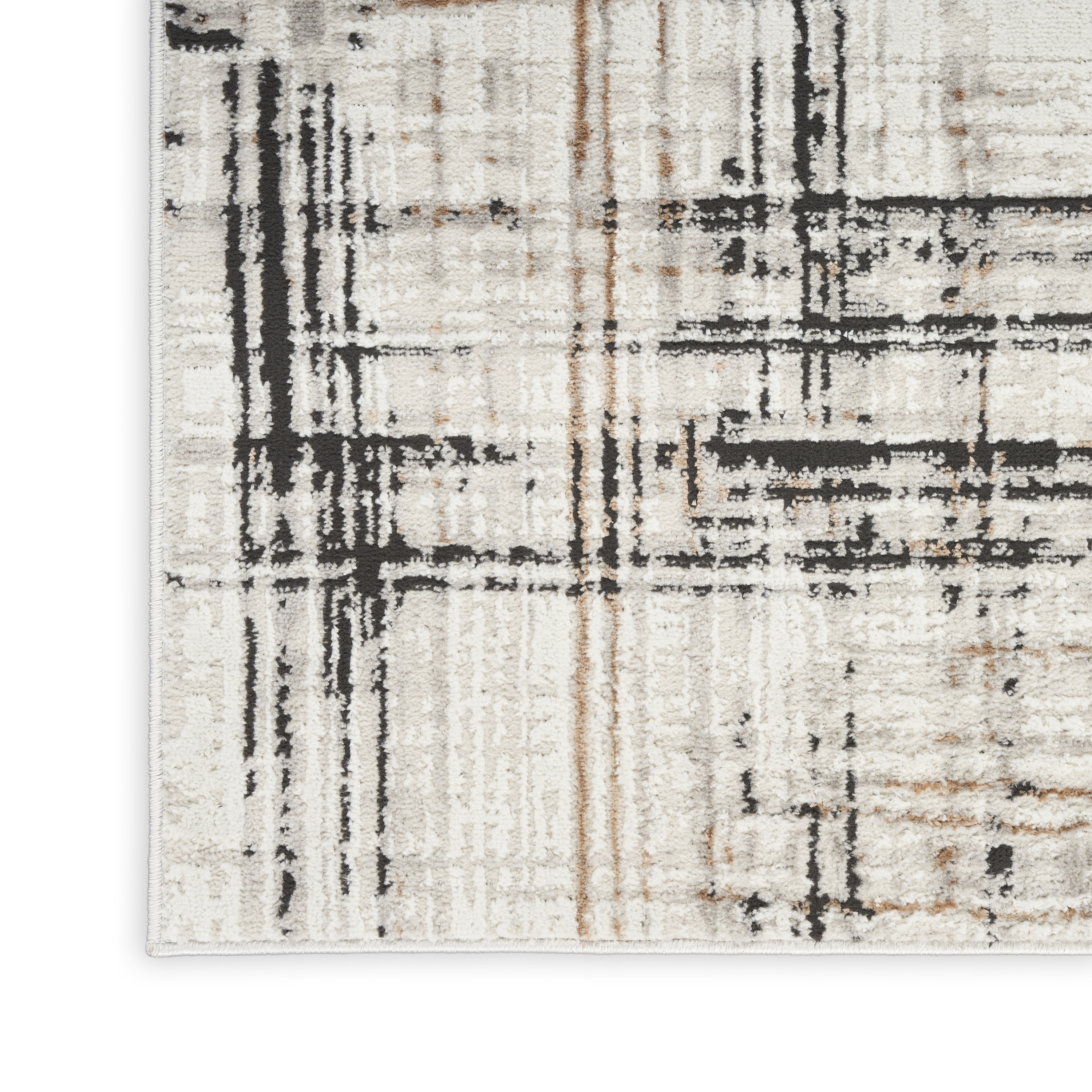 Calvin Klein CK029 Captivating 3'2" x 5' Ivory Multicolor Modern Indoor Rug