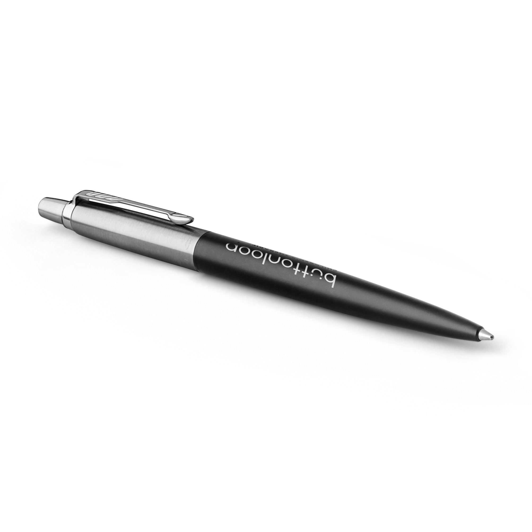 Parker Jotter London Stainless Steel Ballpoint — Black / Chrome Trim