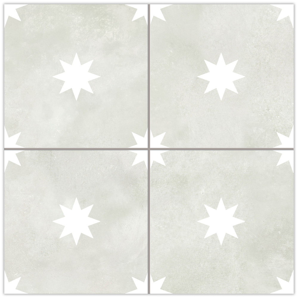Starlight Sage 17-3/8 in. x 17-3/8 in. Porcelain Floor and Wall Tile