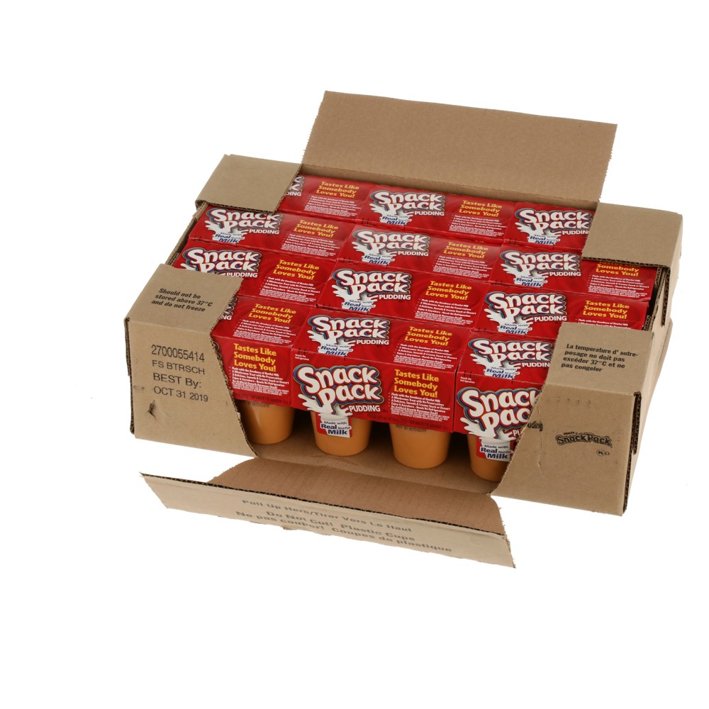 Snack Pack Butterscotch Pudding, 4/3.5 oz Conagra Foodservice