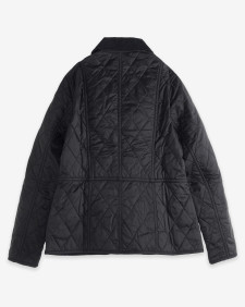 Girls Summer Liddesdale Quilted Jacket Black-Gardenia