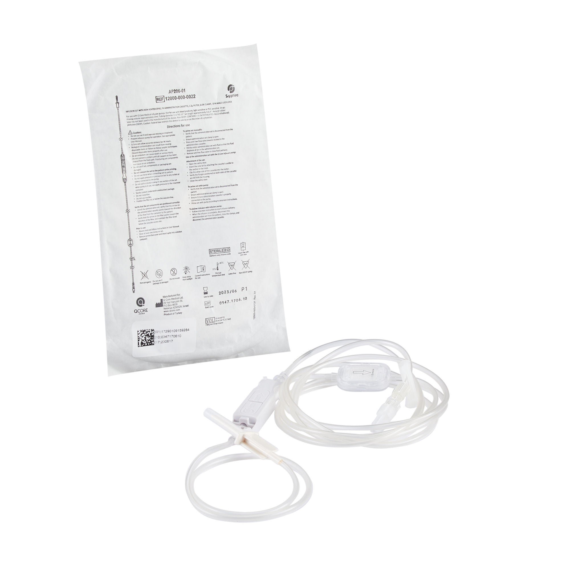Eitan Group North America ADMIN SET, N/VENTED SPIKE FILTER 116.42" (20/CS)