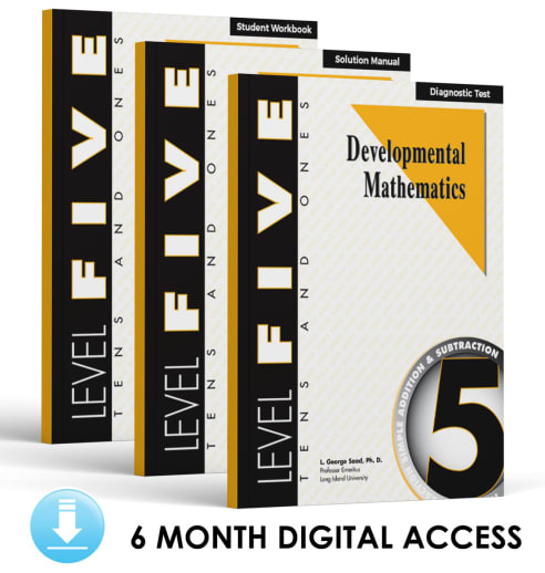Developmental Math: Level 5 E-Book Set | Tens & Ones: Simple Additions and Subtractions (6 Month Access)