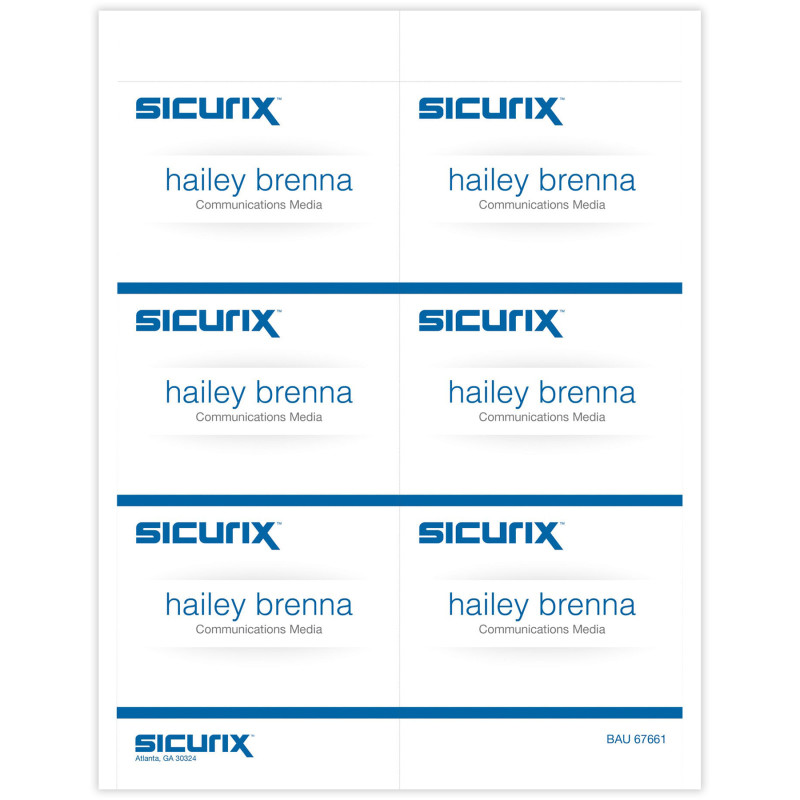 Printable Badge Inserts, 4" x 3", Pack of 60
