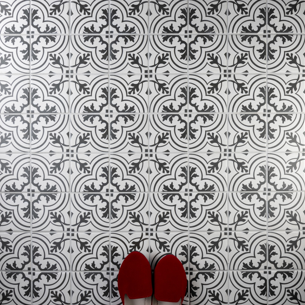 Twenties Mini Vintage 3-7/8 in. x 3-7/8 in. Ceramic Floor and Wall Tile