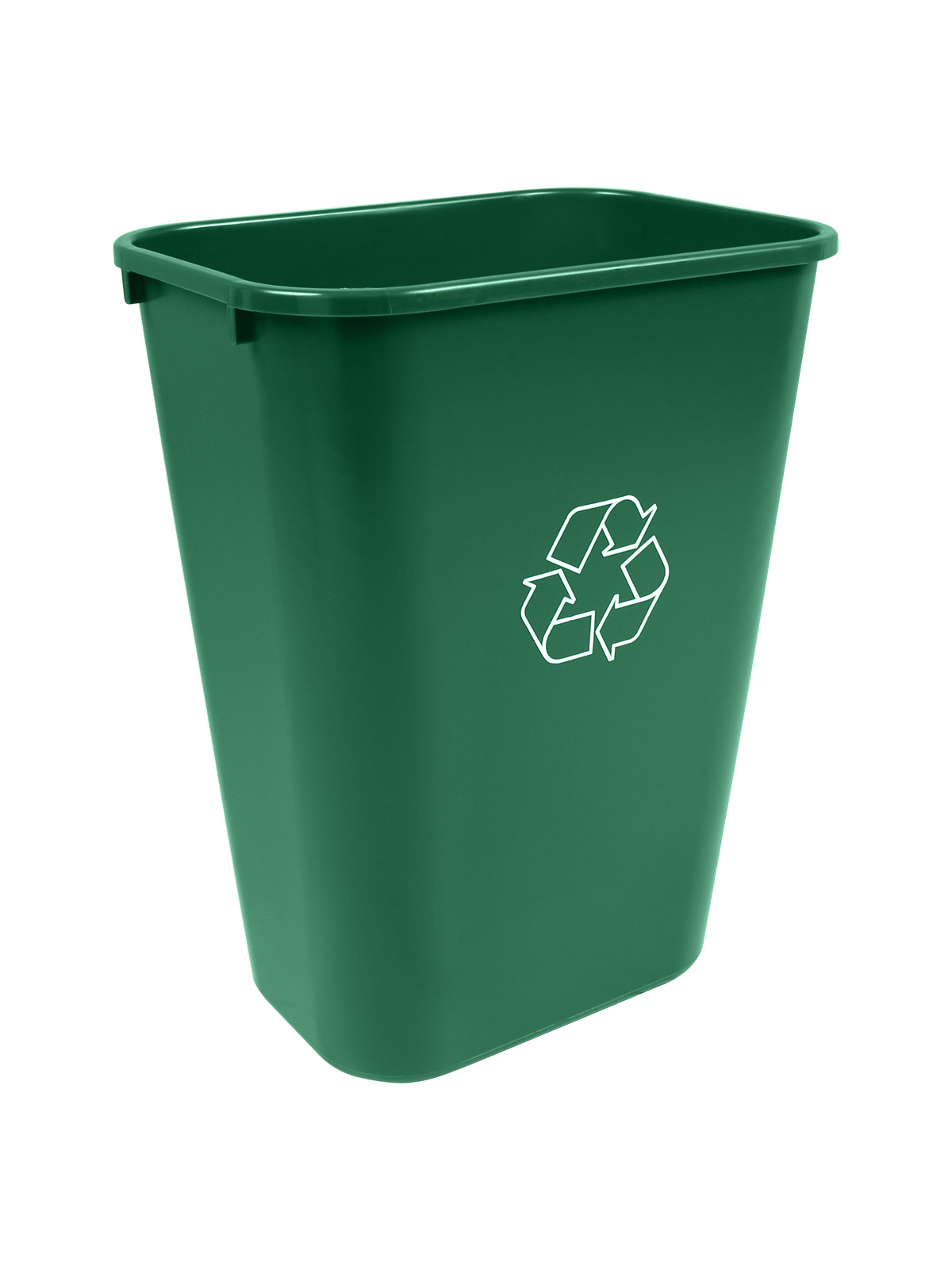 RECYCLING & WASTE BASKET – Single – Body – 41 Q – Mobius Loop – Dark Green