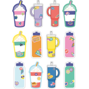 We Stick Together Cups & Water Bottles Cut-Outs, Pack of 36