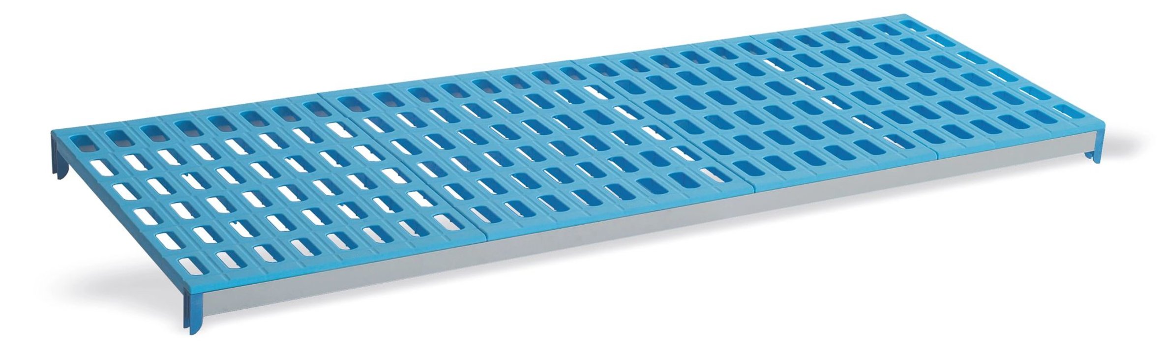 Estante de 655 x 555 mm de polipropileno azul para Estanterías modulares