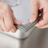Half-size high-temperature silicone pan band in gray