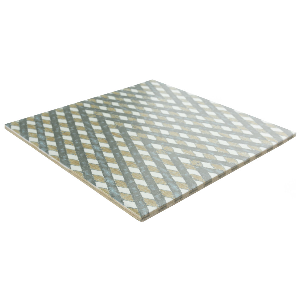 Boheme Grid 7-3/4 in. x 7-3/4 in. Ceramic Floor and Wall Tile