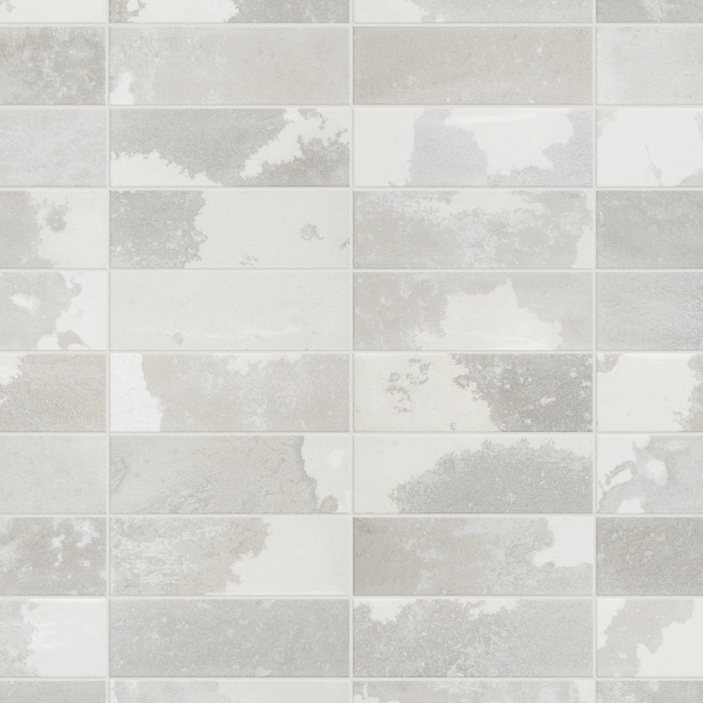 Kings Luxe Tradition Brick Silver 7-7/8 in. x 15-3/4 in. Ceramic Wall Tile