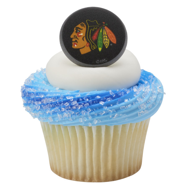 NHL® Team Puck Cupcake Rings