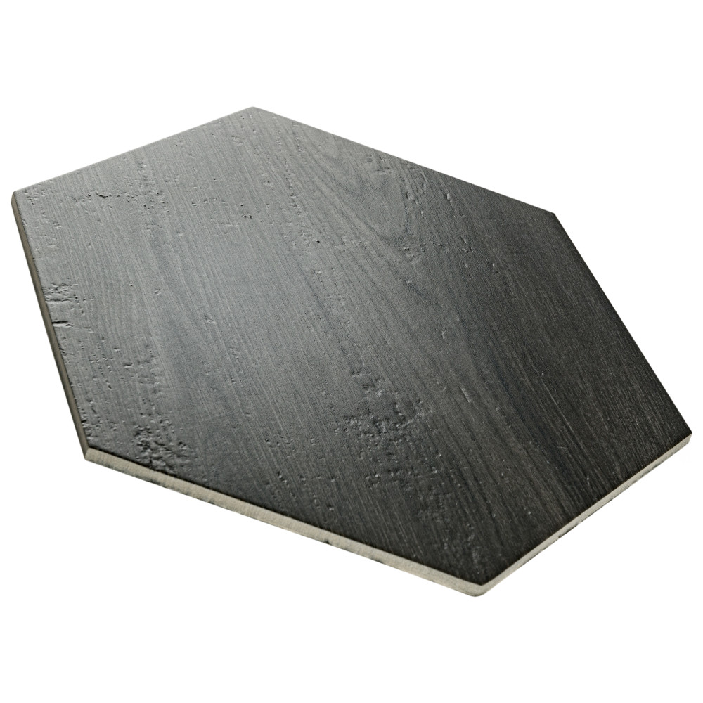 Sample – Natura Hex Nero Porcelain Floor and Wall Tile