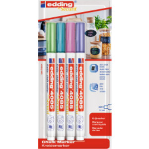 4085 Series Chalk Marker, Metallic Colors, Set of 4