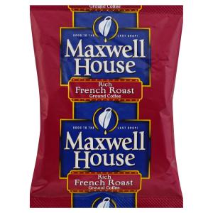 MAXWELL HOUSE French Roast & Ground Coffee, 1.2 oz. Packets (Pack of 42) image