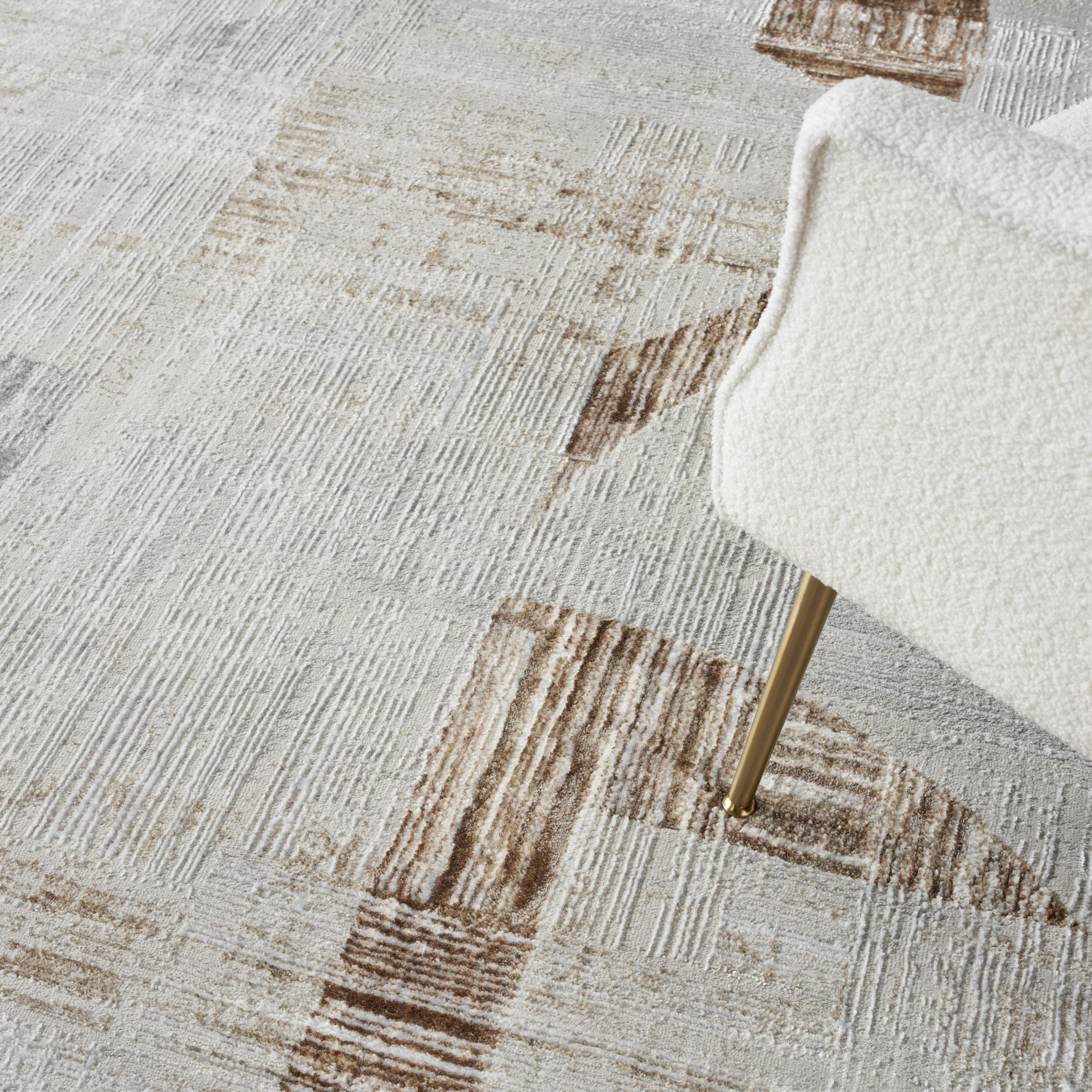 Nourison Sparkle 7'10" x 9'10" Grey Modern Indoor Rug
