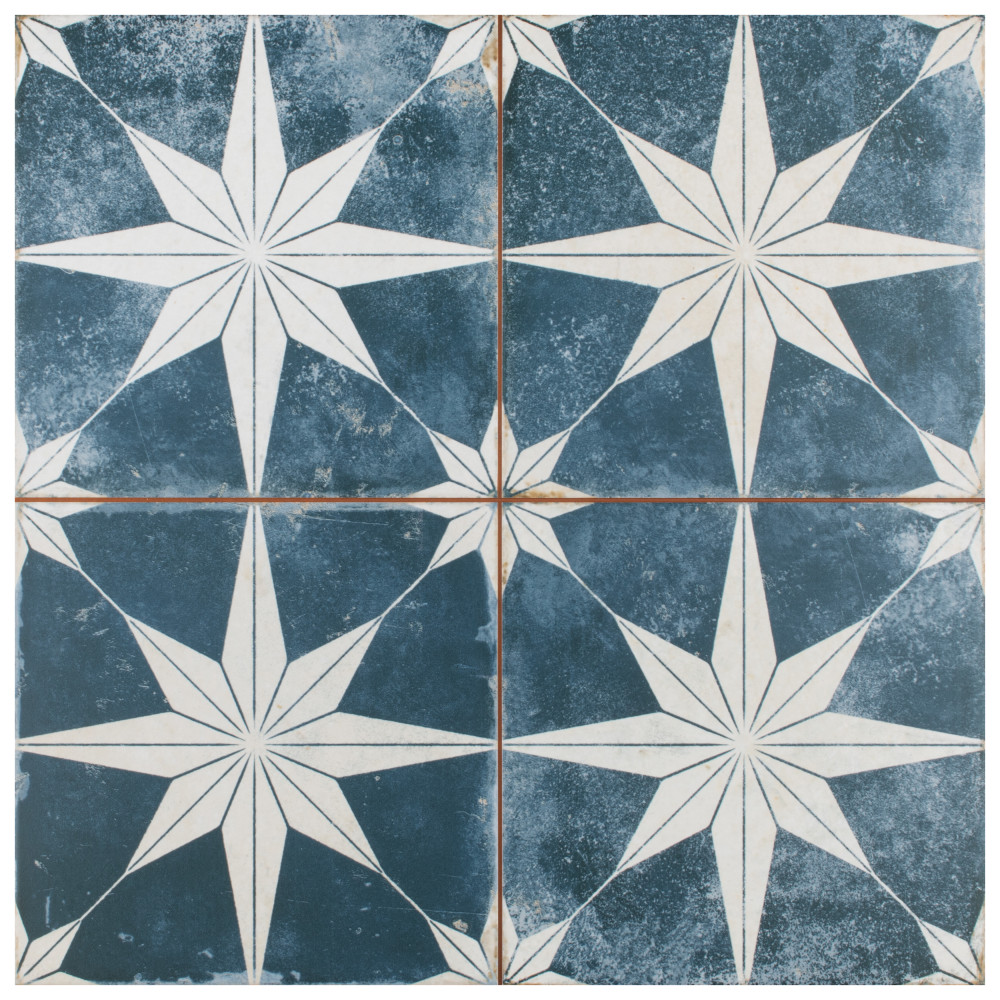 Kings Star Sky 17-5/8 in. x 17-5/8 in. Ceramic Floor and Wall Tile