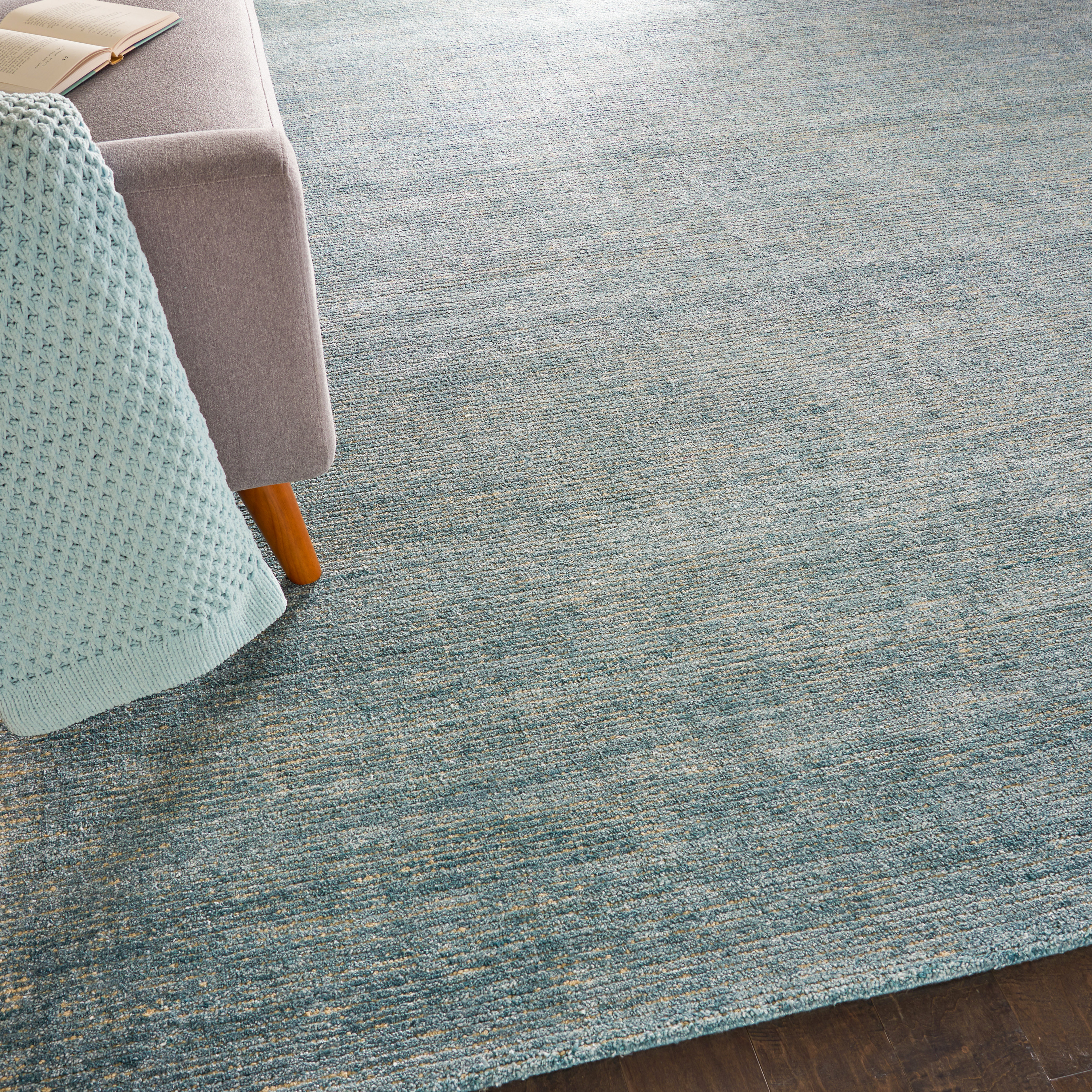 Nourison Weston 8' x 10'6" Seafoam Modern Indoor Rug