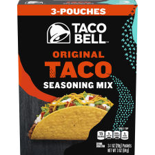 Taco Bell Original Taco Seasoning Mix, 3 ct Box, 1 oz Packets