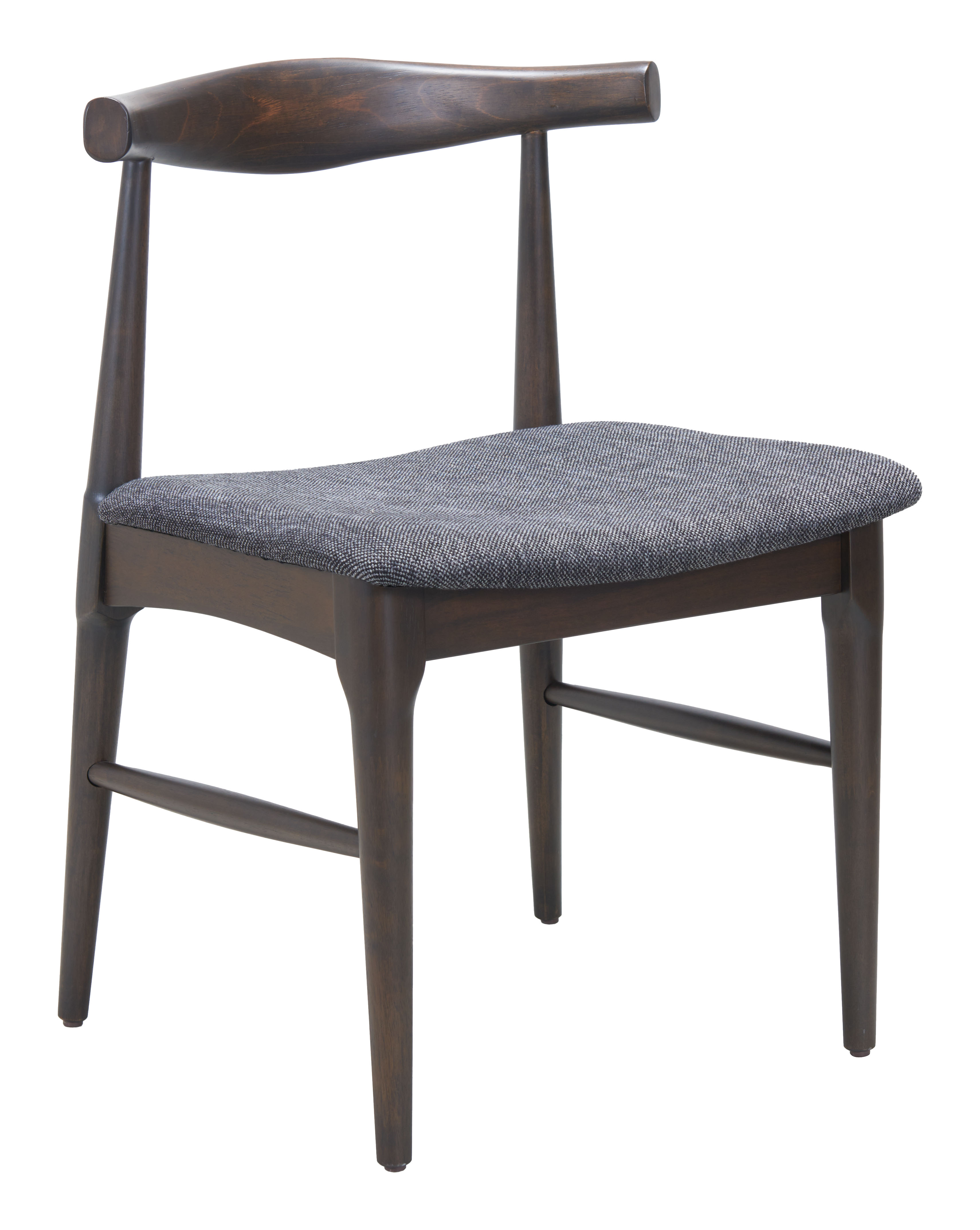 Tuzka Dining Chair (Set of 2) Gray & Espresso product image